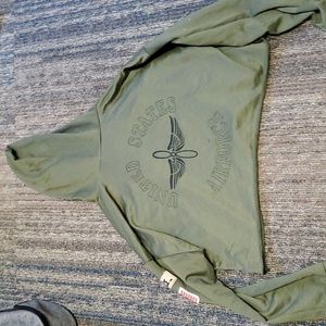 Us airforce crop top hoodie